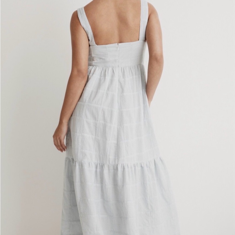 MADEWELL Cicely Tiered Midi Dress in Patchwork - Picture 3 of 11
